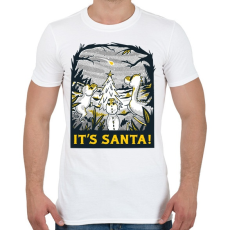 PRINTFASHION Karácsonyi dínók - Férfi póló - Fehér