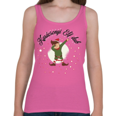 PRINTFASHION Karácsonyi Elf-dub - Női atléta - Rózsaszín