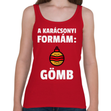 PRINTFASHION KARÁCSONYI FORMÁM - Női atléta - Cseresznyepiros