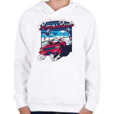 PRINTFASHION Karácsonyi futam-Xmas run - Gyerek kapucnis pulóver - Fehér gyerek pulóver, kardigán