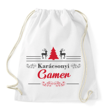 PRINTFASHION Karácsonyi gamer - Sportzsák, Tornazsák - Fehér tornazsák