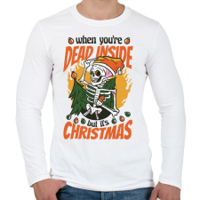 PRINTFASHION Karácsonyi humor - Férfi hosszú ujjú póló - Fehér férfi póló