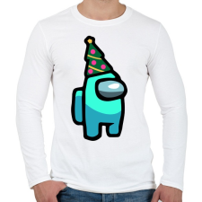 PRINTFASHION Karácsonyi Impostor - Férfi hosszú ujjú póló - Fehér férfi póló