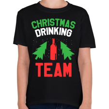 PRINTFASHION Karácsonyi ivászat - Gyerek póló - Fekete gyerek póló