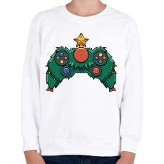 PRINTFASHION Karácsonyi kontroller - Gyerek pulóver - Fehér