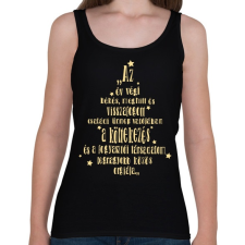 PRINTFASHION karácsonyi kritika - Női atléta - Fekete női trikó