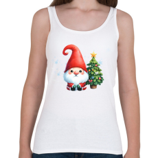 PRINTFASHION karácsonyi manó - Női atléta - Fehér