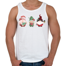 PRINTFASHION Karácsonyi manók - Férfi atléta - Fehér atléta, trikó