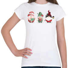 PRINTFASHION Karácsonyi manók - Női póló - Fehér női póló