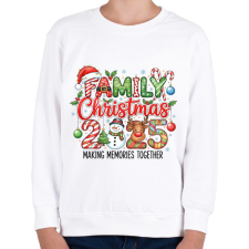 PRINTFASHION karácsonyi minta - Gyerek pulóver - Fehér gyerek pulóver, kardigán