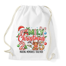 PRINTFASHION karácsonyi minta - Sportzsák, Tornazsák - Fehér tornazsák