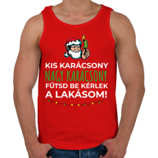 PRINTFASHION Karácsonyi rezsicsökkentés 1 - Férfi atléta - Piros