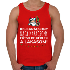 PRINTFASHION Karácsonyi rezsicsökkentés 3 - Férfi atléta - Piros