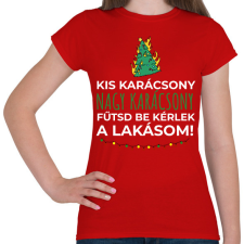 PRINTFASHION Karácsonyi rezsicsökkentés 5 - Női póló - Piros női póló