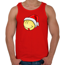 PRINTFASHION Karácsonyi smile - Férfi atléta - Piros atléta, trikó