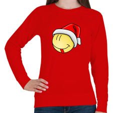 PRINTFASHION Karácsonyi smile - Női pulóver - Piros női pulóver, kardigán