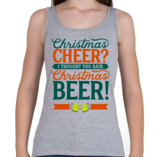 PRINTFASHION Karácsonyi sör - Női atléta - Sport szürke női trikó