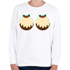 PRINTFASHION Karácsonyi süti - Gyerek pulóver - Fehér gyerek pulóver, kardigán