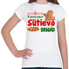 PRINTFASHION Karácsonyi sütievő brigád - Női póló - Fehér női póló