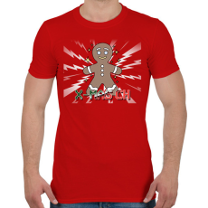 PRINTFASHION KARÁCSONYI SZÉNHIDRÁT - Férfi póló - Piros