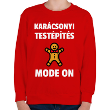 PRINTFASHION KARÁCSONYI TESTÉPÍTÉS - Gyerek pulóver - Piros gyerek pulóver, kardigán