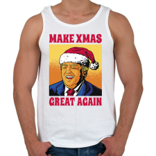 PRINTFASHION Karácsonyi Trump - Férfi atléta - Fehér atléta, trikó