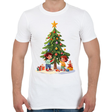 PRINTFASHION Karácsonyozás - Férfi póló - Fehér