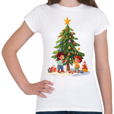 PRINTFASHION Karácsonyozás - Női póló - Fehér