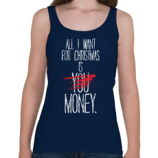 PRINTFASHION Karácsonyra szeretném... - Női atléta - Sötétkék