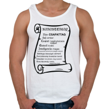 PRINTFASHION Karakterlap csapattag - Férfi atléta - Fehér atléta, trikó