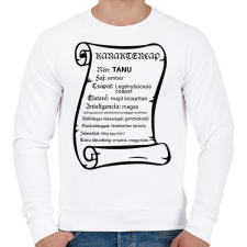 PRINTFASHION Karakterlap tanu - Férfi pulóver - Fehér férfi pulóver, kardigán