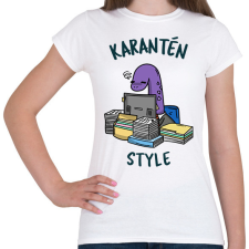PRINTFASHION KARANTEN - Női póló - Fehér női póló