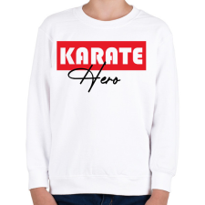 PRINTFASHION Karate hero - Gyerek pulóver - Fehér gyerek pulóver, kardigán
