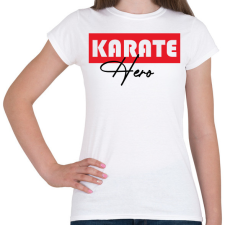 PRINTFASHION Karate hero - Női póló - Fehér női póló