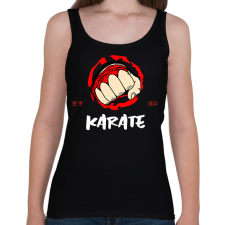 PRINTFASHION KARATE - Női atléta - Fekete női trikó