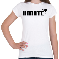 PRINTFASHION KARATE - Női póló - Fehér női póló