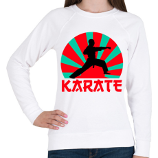 PRINTFASHION KARATE - Női pulóver - Fehér