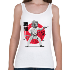 PRINTFASHION Karatés majom - Női atléta - Fehér