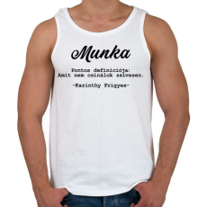 PRINTFASHION Karinthy Frigyes - Munka - Férfi atléta - Fehér