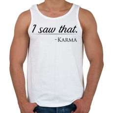 PRINTFASHION Karma - Férfi atléta - Fehér