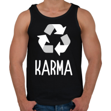 PRINTFASHION karma - Férfi atléta - Fekete