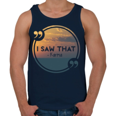 PRINTFASHION Karma - Férfi atléta - Sötétkék