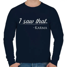 PRINTFASHION Karma - Férfi pulóver - Sötétkék