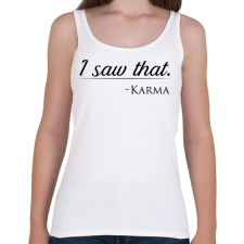 PRINTFASHION Karma - Női atléta - Fehér női trikó