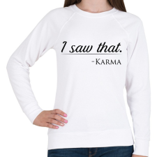 PRINTFASHION Karma - Női pulóver - Fehér női pulóver, kardigán