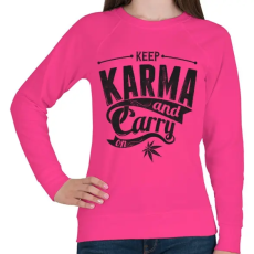 PRINTFASHION Karma - Női pulóver - Fukszia