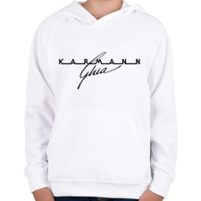 PRINTFASHION Karmann Ghia - Gyerek kapucnis pulóver - Fehér gyerek pulóver, kardigán