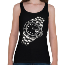 PRINTFASHION Karóra - Női atléta - Fekete női trikó