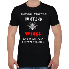 PRINTFASHION kártevőírtó üzlet - Férfi póló - Fekete férfi póló