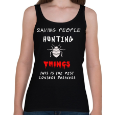 PRINTFASHION kártevőírtó üzlet - Női atléta - Fekete női trikó